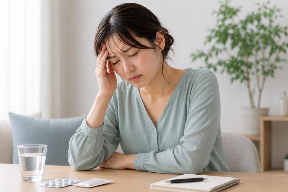 頭痛薬の使い過ぎで起こる「薬剤乱用頭痛」のイメージ画像