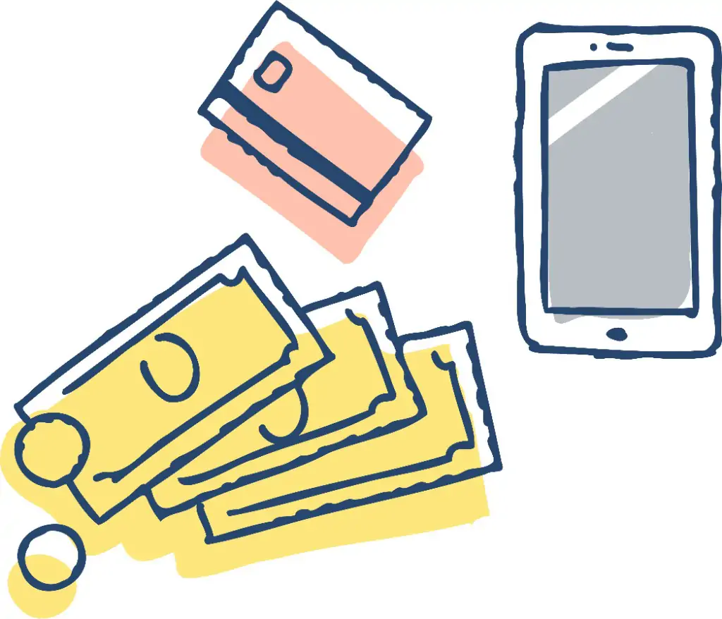 現金・クレジットカード・電子マネーなどお支払い方法のイメージ